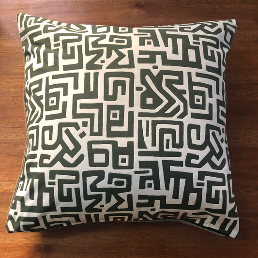 Tenerife Cushion Cover in Pine Needle Green