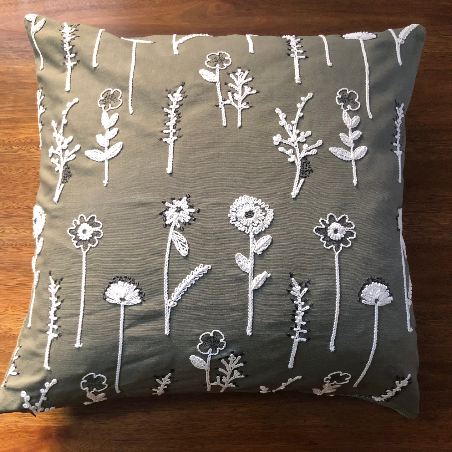 Rangoon Cushion Cover in Olive Green