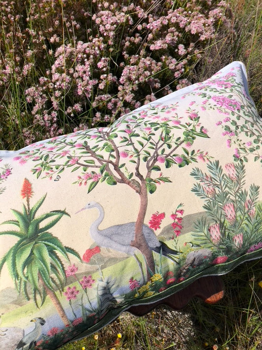 Karin Miller's Blue Crane Cushion Cover